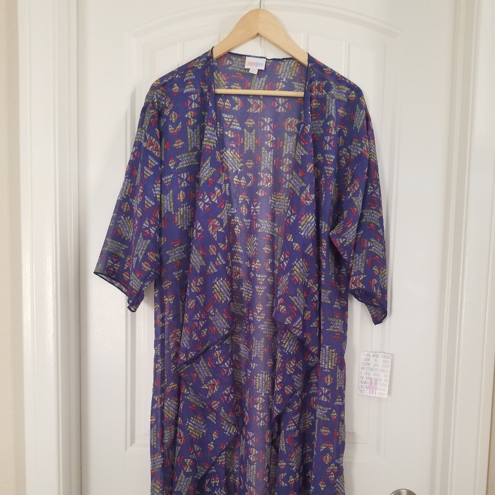 Medium Shirley - Lularoe - Purple Aztec